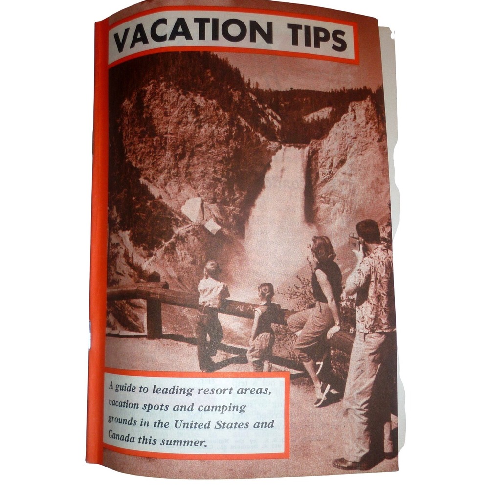 Vintage Vacation Tips Travel Guide Brochure Mid-Century Americana